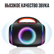 Музична колонка з бездротовим мікрофоном та пультом ZQS8210 Bluetooth, фото 2