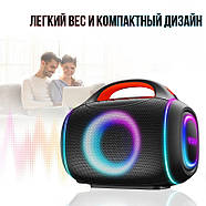 Музична колонка з бездротовим мікрофоном та пультом ZQS8210 Bluetooth, фото 4