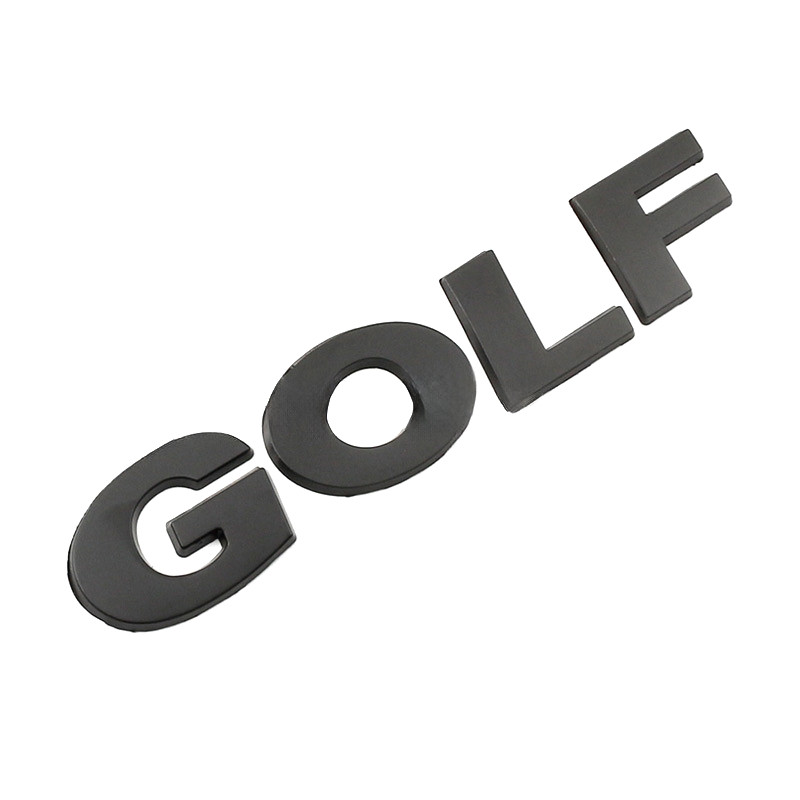 Емблема напис Golf для Volkswagen (2002-2020р) Чорна 121x26 мм (на скотчі) 5G9853687 2ZZ, фото 1