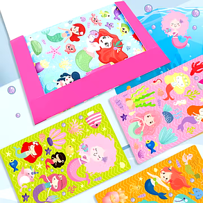 Набір багаторазових наліпок Keybaby із великою сценою для творчості, у кольорі Animals, фото 3