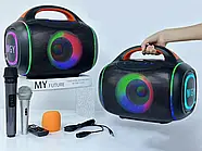 Музична колонка з бездротовим мікрофоном та пультом ZQS8210 Bluetooth, фото 10