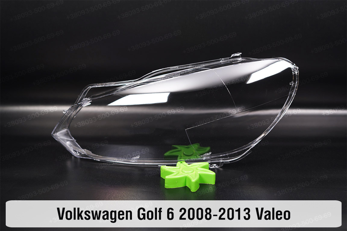 Скло фари VW Volkswagen Golf 6 Valeo (2008-2013) ліве, фото 1
