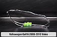 Скло фари VW Volkswagen Golf 6 Valeo (2008-2013) ліве, фото 2