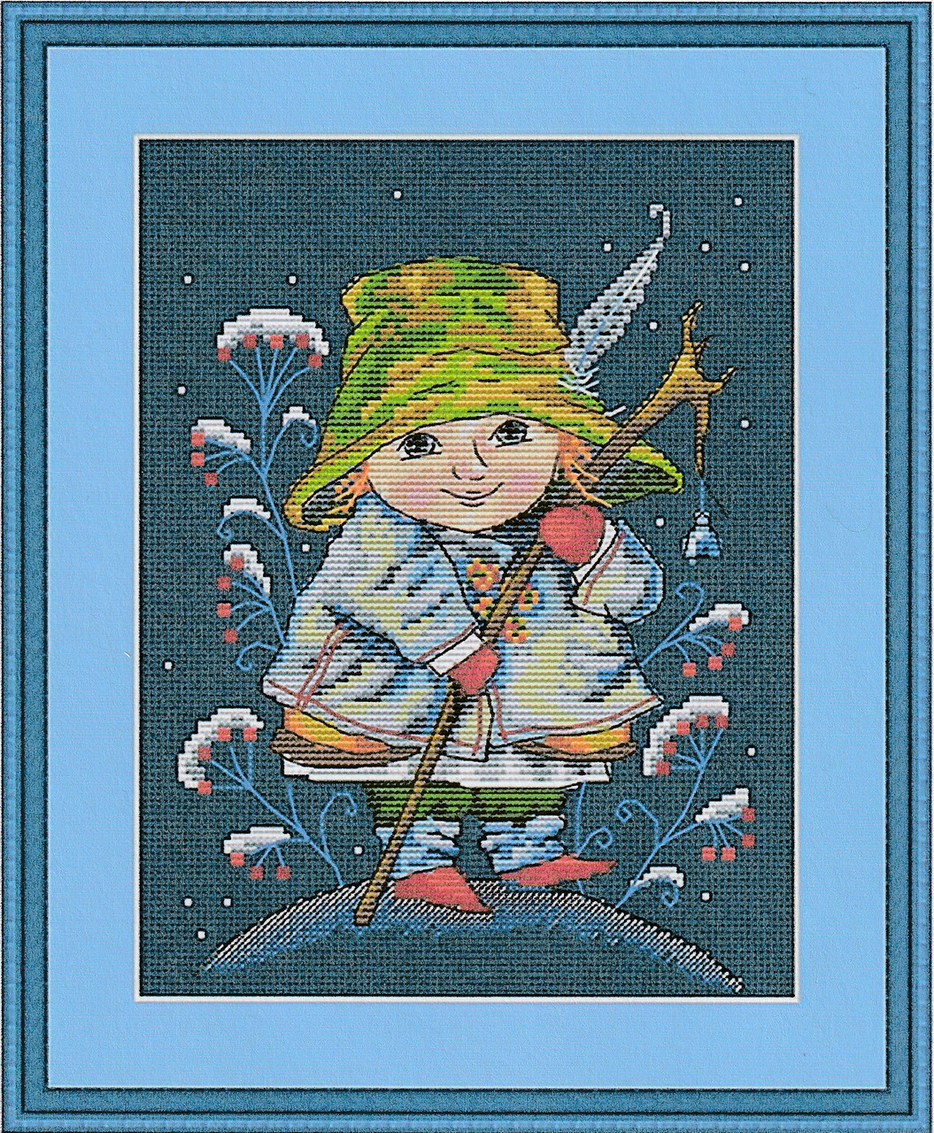 Набір для вишивання "Cristmas Bell". AIDA 16CT, 17*22 см БЕЗ нанесення на канву схеми., фото 1