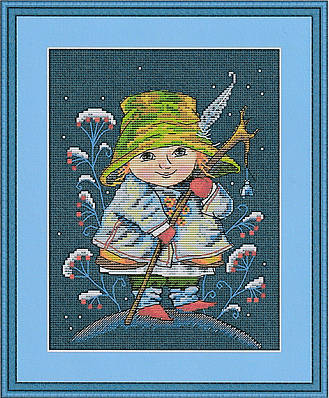 Набір для вишивання "Cristmas Bell". AIDA 16CT, 17*22 см БЕЗ нанесення на канву схеми.