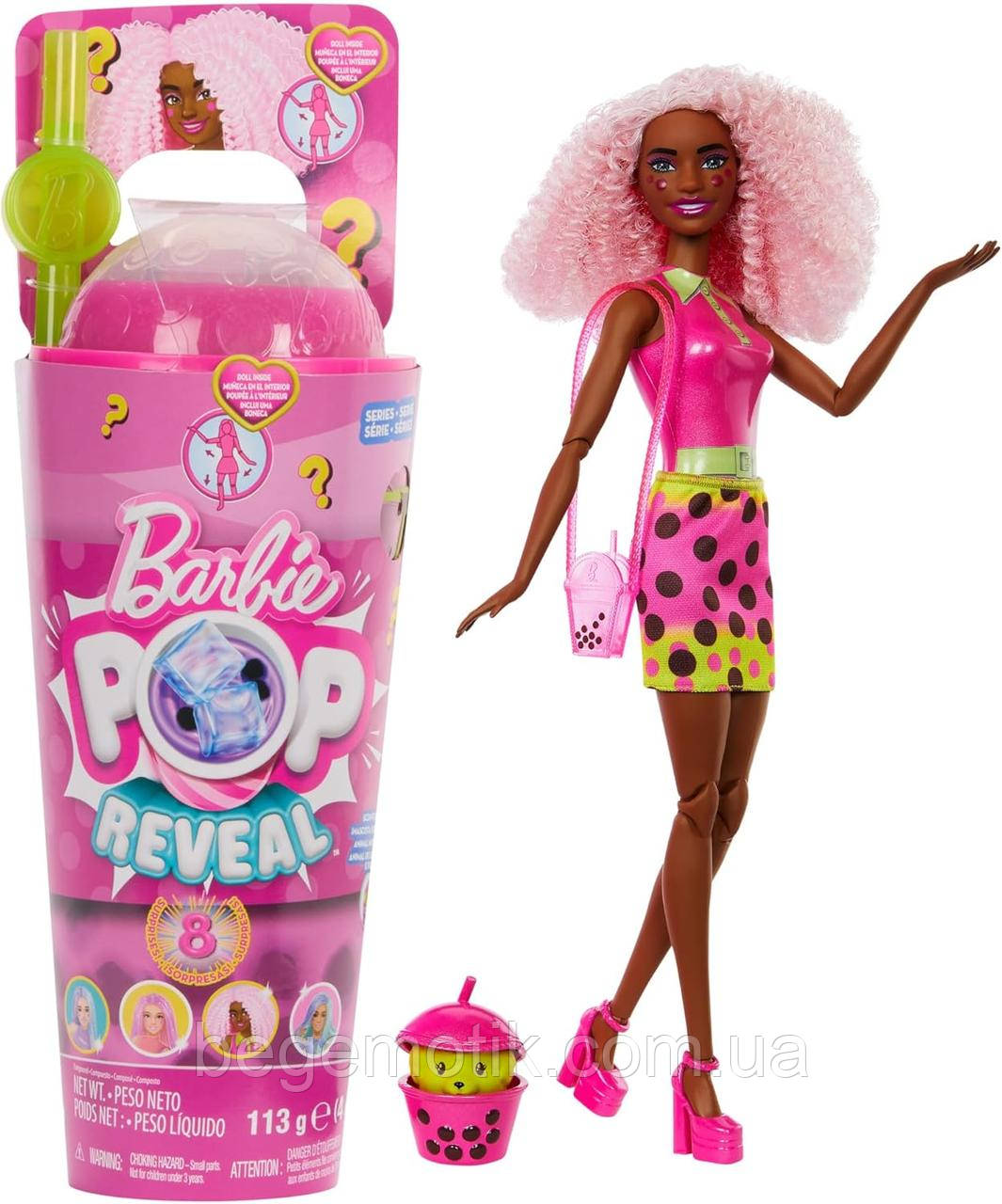 Лялька Барбі серія Бабл Ті Ягоди Barbie Pop Reveal Bubble Tea Series Doll Berry-Bliss HTJ20