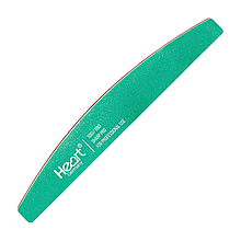 Пилка для нігтів Heart Half SHARP PRO 100/180 (зелений півмісяць)