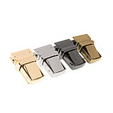 Замок для сумки ZM369-2 (23*38 мм), колір темний нікель, фото 2