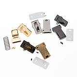 Замок для сумки ZM369-2 (23*38 мм), колір темний нікель, фото 3