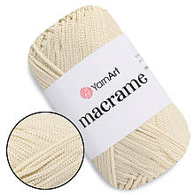 YarnArt Macrame, Молочний №137, поліестеровий шнур 2,5мм