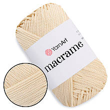 YarnArt Macrame, Молочний №165, поліестеровий шнур 2,5мм
