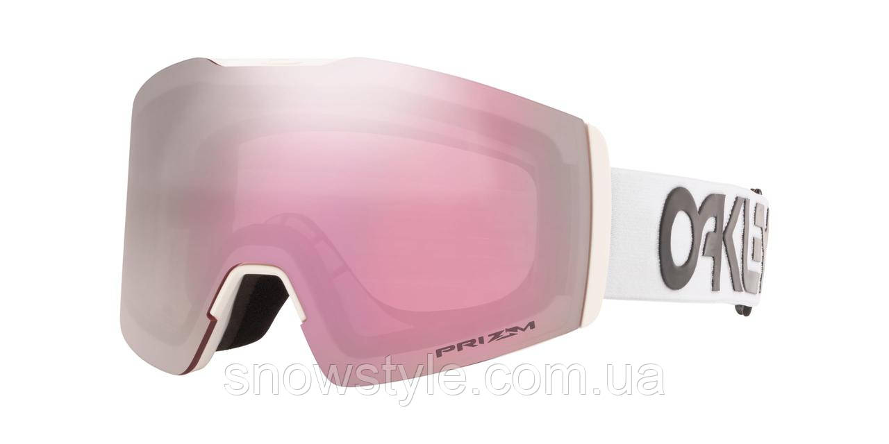 Гірськолижна маска Oakley Fall Line M (XM) Factory Pilot White лінза Prizm Hi Pink, фото 1