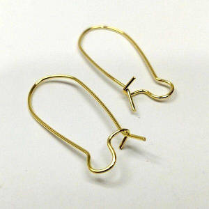 (50шт) Швензи для сережок 13х28 мм - золото