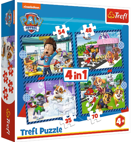 Пазли Trefl 4в1 Собака має значення. Щенячий патруль No34650 (8), фото 1