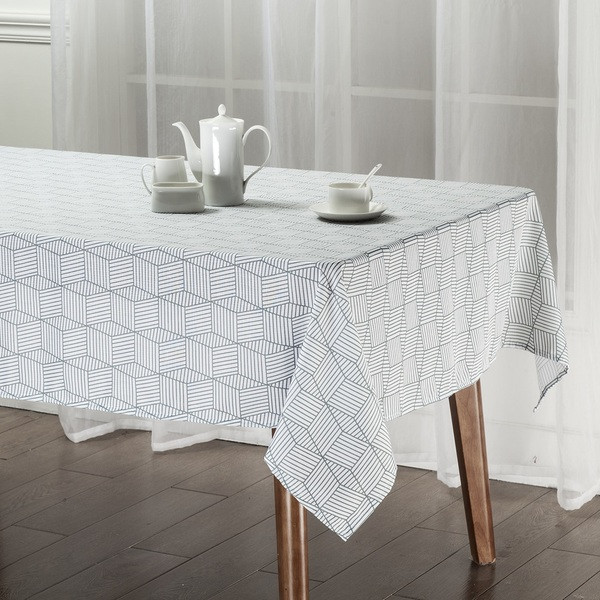 Скатертина "SOHO" Geomeria Grey 140х180см No1875, фото 1