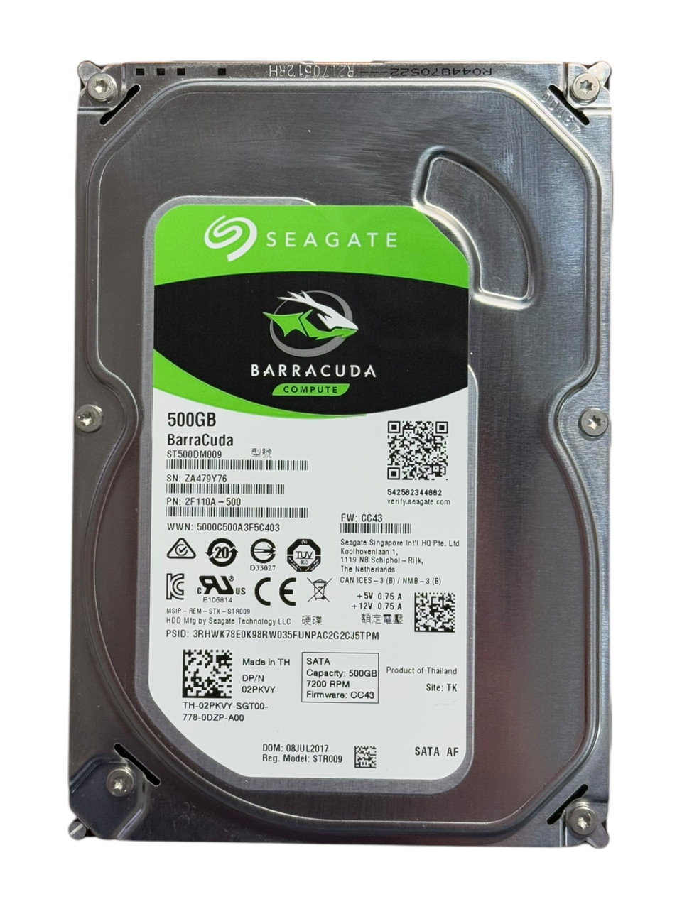 Жорсткий диск 3.5" 500GB Seagate Barracuda | ST500DM009 | 7200 об/хв | 32 MB | SATA III Б/В