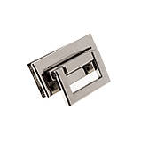 Замок для сумки ZM371-1 (45*30 мм), колір нікель, фото 2