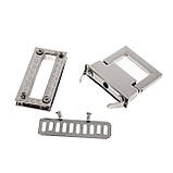 Замок для сумки ZM371-1 (45*30 мм), колір нікель, фото 3