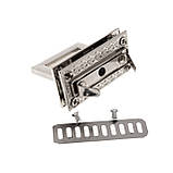 Замок для сумки ZM371-1 (45*30 мм), колір нікель, фото 4