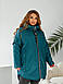 Куртка - жилетка жіноча 2в1 батал 1411/2ну р.52-70, фото 2