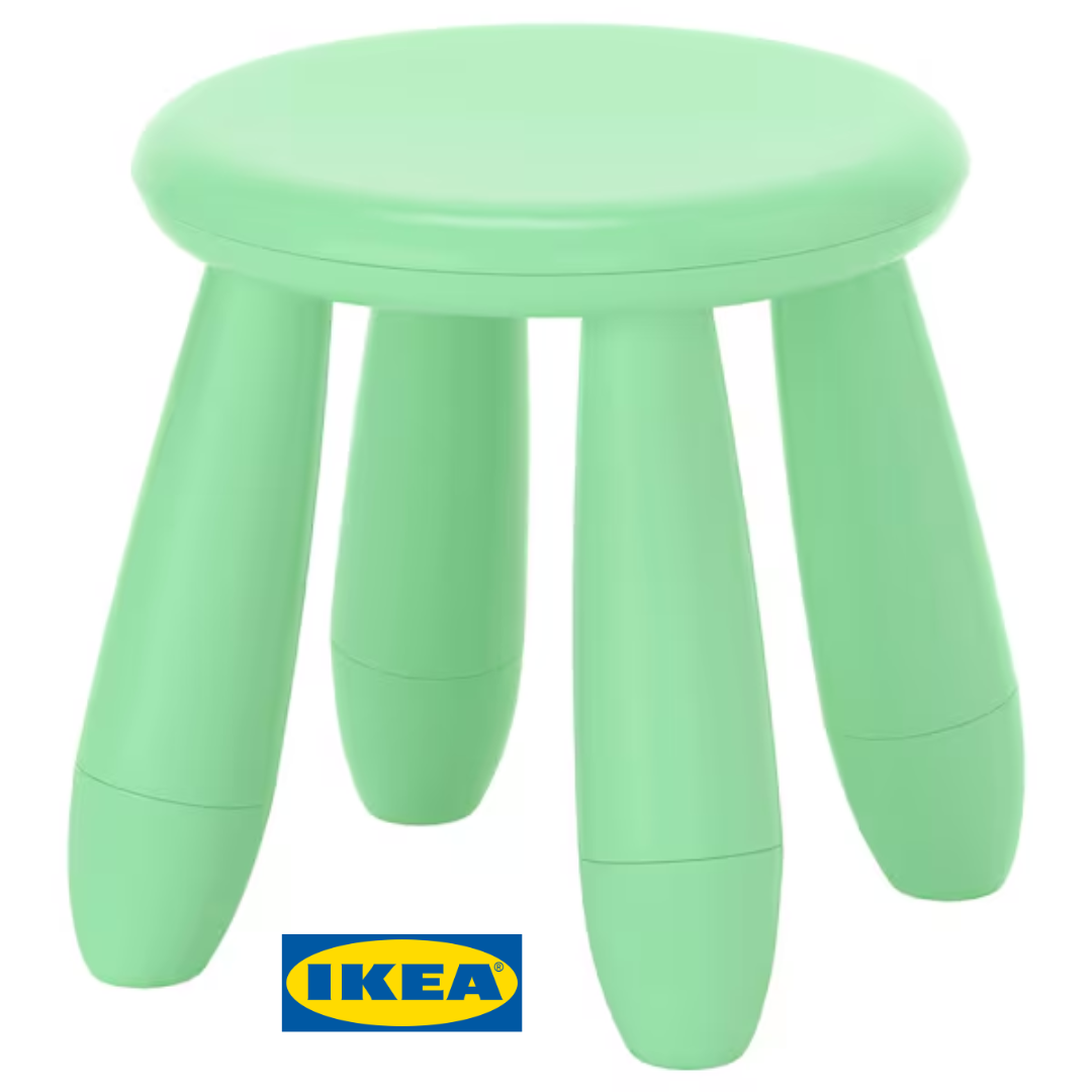 Табурет для дітей IKEA MAMMUT Яскраво-зелений 405.866.07
