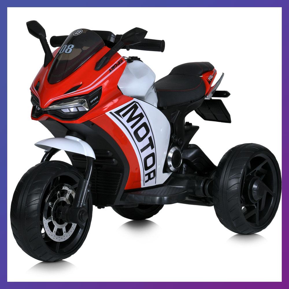 Дитячий електро мотоцикл триколісний на акумуляторі Ducati M 4053 для дітей 2-6 років Червоний, фото 1