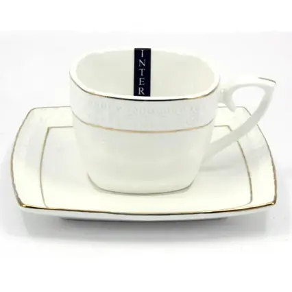 Чашка з блюдцем порцелянова 240 мл 507009-А Interos