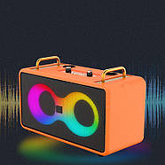 Музична колонка з двома бездротовими мікрофонами SP-240924-2 RGB Bluetooth, фото 9