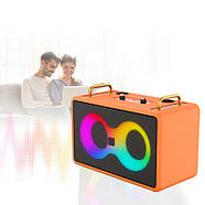 Музична колонка з двома бездротовими мікрофонами SP-240924-2 RGB Bluetooth, фото 6