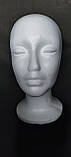 Біла жіноча голова манекен із пінопласту Б/В РОЗПРОДАЖ, фото 7