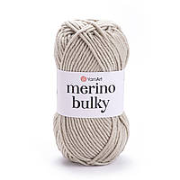 Yarnart MERINO BULKY (Мерино Булки) № 033 бежевий (Пряжа напіввовняна, нитки для в'язання)