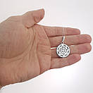 Cрібна підвіска чоловіча Валькірія. Срібний кулон оберіг амулет, фото 3