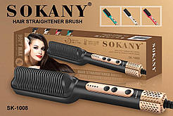 Портативна акумуляторна плойка гребінець Sokany SK-1008