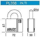 Навісний замок PL 7000, фото 2