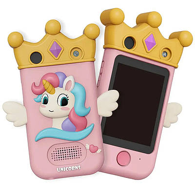 Ігрова цифрова камера Дитячий смартфон Сенсорний фотоапарат Інтерактивний гаджет для дітей укр інтерфейс