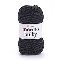 Yarnart MERINO BULKY (Мерино Булки) № 359 графіт (Пряжа напіввовняна, нитки для в'язання)
