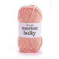 Yarnart MERINO BULKY (Мерино Булки) № 565 персик (Пряжа напіввовняна, нитки для в'язання)