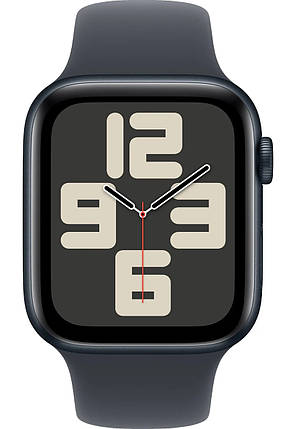 Apple Watch SE 2 2024 GPS 44mm Midnight Aluminium Case with Midnight Sport Band S/M MXEJ3, фото 1