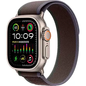 Apple Watch Ultra 2 GPS + Cellular 49mm Titanium Case with Blue/Black Trail Loop - M/L MRF63, MRFR3, фото 3