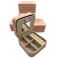 Скринька-органайзер для прикрас, шкатулка для біжутерії з дзеркальцем (В044)