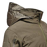 Демісезонна тактична куртка Soft Shell STALKER OLIVE олива WinTac, фото 6