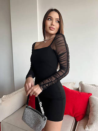 Сукня міні відкриті плечі, фото 1