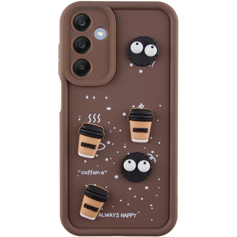 Силіконовий чохол Toys Case для Samsung Galaxy A36 5G | з мультяшним дизайном Brown / Always Happy