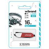 Флеш-накопичувач Wibrand USB 2.0 Aligator 16Gb Dark Red (WI2.0/AL16U7DR), фото 3