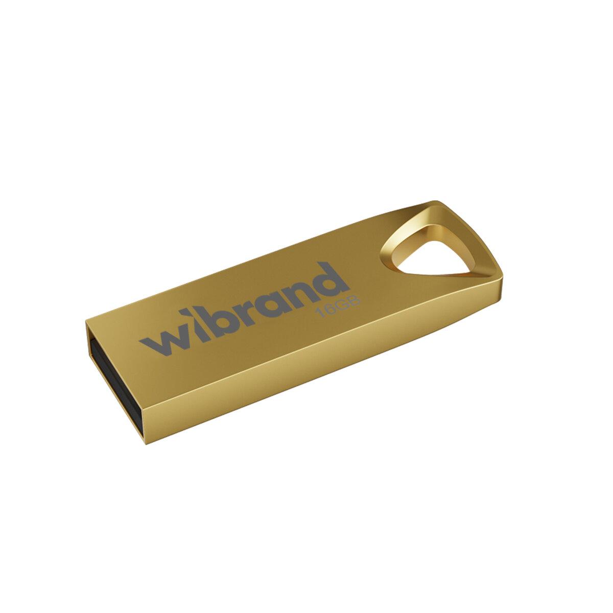 Флеш-накопичувач Wibrand USB 2.0 Taipan 16Gb Gold (WI2.0/TA16U2G)