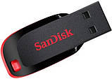 Flash SanDisk USB 2.0 Cruzer Blade 32Gb Black/Red (SDCZ50-032G-B35), фото 4
