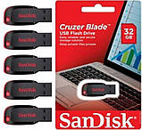 Flash SanDisk USB 2.0 Cruzer Blade 32Gb Black/Red (SDCZ50-032G-B35), фото 5
