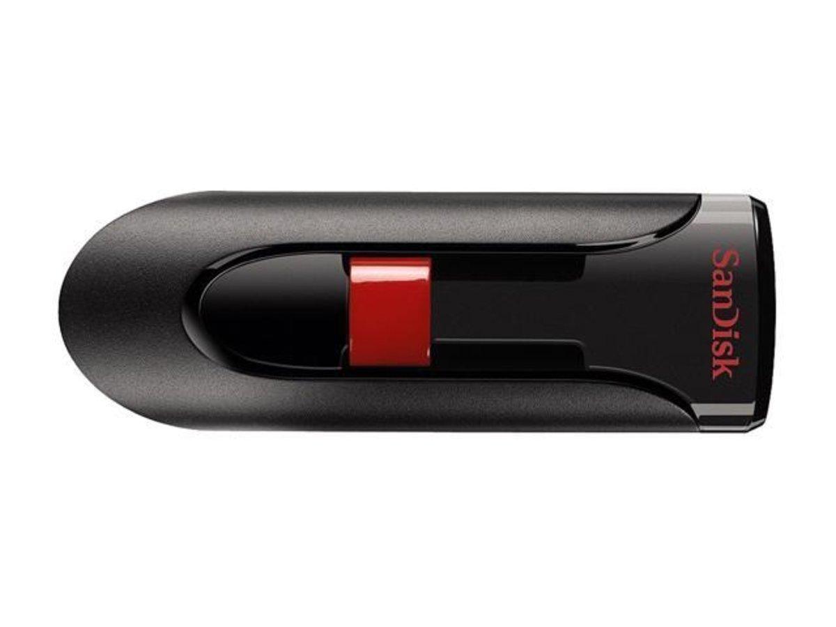 Flash SanDisk USB 2.0 Cruzer Glide 32Gb Black/Red (SDCZ60-032G-B35)