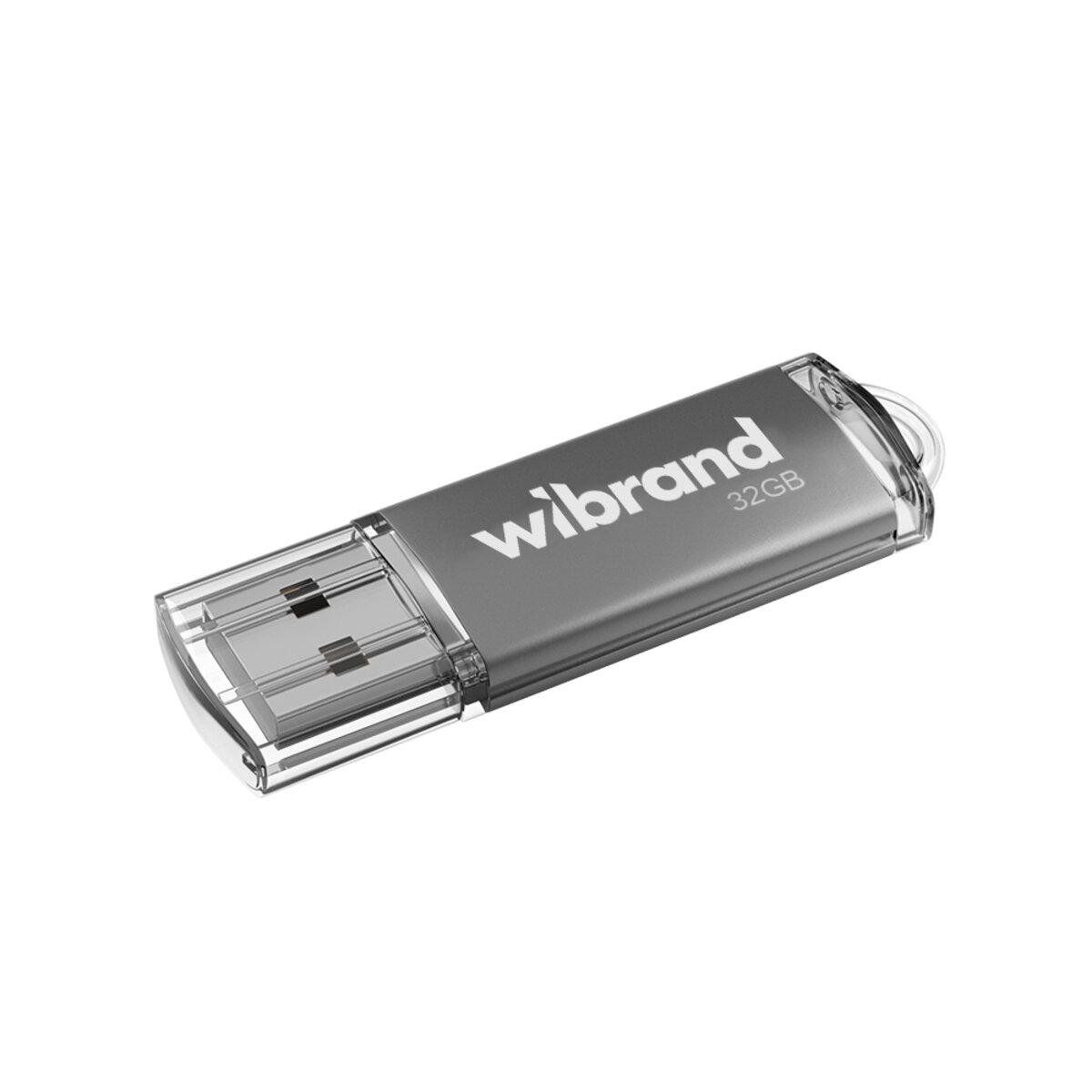Флеш-накопичувач Wibrand USB 2.0 Cougar 32Gb Silver (WI2.0/CU32P1S)