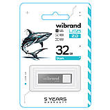 Флеш-накопичувач Wibrand USB 2.0 Shark 32Gb Silver (WI2.0/SH32U4S), фото 3